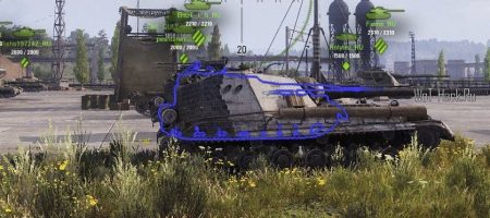 Изменение цвета контура танков